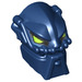 LEGO Dark Blue Bionicle Inika Toa Hahli Head with Lime Eyes (56654)