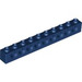 LEGO Bleu Foncé Brique 1 x 10 avec des trous (2730)