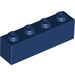 LEGO Donkerblauw Steen 1 x 4 (3010 / 6146)