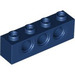 LEGO Dark Blue Brick 1 x 4 with Holes (3701)