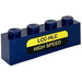 LEGO Dark Blue Brick 1 x 4 with LCC-HLC HIGH SPEED Sticker (3010)