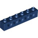 LEGO Bleu Foncé Brique 1 x 6 avec des trous (3894)