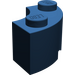 LEGO Dark Blue Brick 2 x 2 Round Corner with Stud Notch and Hollow Underside (3063 / 45417)