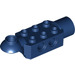 LEGO Donkerblauw Steen 2 x 3 met Horizontaal Scharnier en Socket (47454)