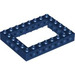 LEGO Dark Blue Brick 6 x 8 with Open Center 4 x 6 (1680 / 32532)