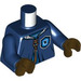 LEGO Dark Blue Cho Chang with Ravenclaw Quidditch Uniform with Cape Minifig Torso (973 / 76382)