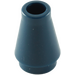 LEGO Dark Blue Cone 1 x 1 without Top Groove (4589)