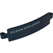 LEGO Dark Blue Curved Panel 13 x 2 x 3 with Pin Holes with &#039;OCEAN EXPLORER&#039; Left Sticker (18944)