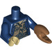 LEGO Dark Blue Davy Jones Torso with Dark Blue Arms and Tan Right Hand and Medium Dark Flesh Claw (973 / 98642)