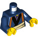 LEGO Dark Blue Edna Minifig Torso (973 / 76382)