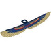 LEGO Dark Blue Feathered Wings Extended with Tan Feathers (93250 / 93350)