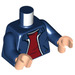 LEGO Dark Blue Harry Potter (Dark Blue Jacket with Zipper) Minifig Torso (973 / 76382)