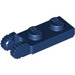 LEGO Donkerblauw Scharnier Plaat 1 x 2 met Vergrendelings Vingers met groef (44302)