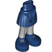 LEGO Dark Blue Hip with Basic Curved Skirt with Blue Shoes and Gray Tights with Thin Hinge (2241)