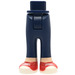 LEGO Dark Blue Hip with Pants with Red Shoes (35584)