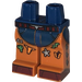 LEGO Dark Blue Hips with decorated Dark Orange Legs (73200)