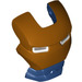 LEGO Dark Blue Iron Man Visor with Iron Legion Gold Face and White Eyes (20628)