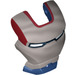 LEGO Dark Blue Iron Man Visor with Iron Patriot Silver Face, White Eyes and Dark Red Trim (15468)