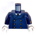 LEGO Dark Blue Minifig Torso Ferry Captain with 6 Golden Buttons (973)