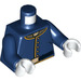 LEGO Dunkelblau Minifig Torso mit 5-Button Jacket und Gürtel (76382)