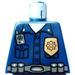 LEGO Donkerblauw Minifiguur Torso zonder armen met Decoratie (973)