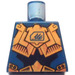 LEGO Dark Blue Minifig Torso without Arms with Hikaru with Golden Armor and Exo-Force Logo (973)