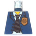 LEGO Dark Blue Minifig Torso without Arms with Police HQ Chief with Golden Badge and Necktie (973)