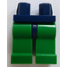 LEGO Bleu foncé Minifigure Les hanches avec Green Jambes (30464 / 73200)