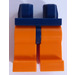 LEGO Donkerblauw Minifiguur Heupen met Oranje Poten (3815 / 73200)