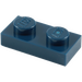 LEGO Donkerblauw Plaat 1 x 2 (3023)