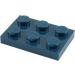 LEGO Dark Blue Plate 2 x 3 (3021)