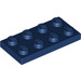 LEGO Donkerblauw Plaat 2 x 4 (3020)