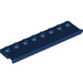 LEGO Dark Blue Plate 2 x 8 with Door Rail (30586)