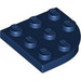 LEGO Dark Blue Plate 3 x 3 Round Corner (30357)