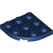 LEGO Dark Blue Plate 3 x 3 Round Corner (30357)