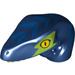 LEGO Dark Blue Raptor Dinosaur Head with Lime Eye Patch and Blue (50549 / 98065)