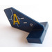 LEGO Dark Blue Rudder 2 x 3 x 2 with Agents Logo Sticker (44661)