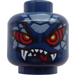 LEGO Dark Blue Serpentine Head (Recessed Solid Stud) (3626 / 74235)