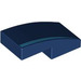 LEGO Dark Blue Slope 1 x 2 Curved with Dark Azure Stripe (Left) (11477)