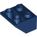 LEGO Dunkelblau Steigung 2 x 2 (45°) Invertiert mit flachem Abstandshalter darunter (3660)