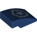LEGO Dark Blue Slope 2 x 3 Curved with Police Star Logo Badge (24309 / 115592)