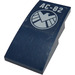 LEGO Dark Blue Slope 2 x 4 Curved with &#039;AC-82&#039; and SHIELD Logo Sticker (93606)