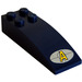 LEGO Dark Blue Slope 2 x 6 Curved with Agents Logo Sticker (44126)