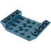 LEGO Dark Blue Slope 4 x 6 (45°) Double Inverted with Open Center with 3 Holes (60219)