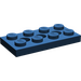 LEGO Bleu foncé Technic assiette 2 x 4 avec des trous (3709)
