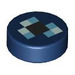 LEGO Dark Blue Tile 1 x 1 Round with Pixelated Enchanted Ender Pearl (35380)