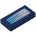 LEGO Bleu foncé Tuile 1 x 2 avec Control Panneau &amp; Buttons Autocollant avec rainure (3069)