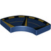 LEGO Dark Blue Tile 2 x 2 Curved Corner with Wind Rose Surrounding (27925 / 96244)