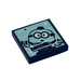 LEGO Dark Blue Tile 2 x 2 with Minion Bob Sticker with Groove