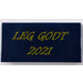 LEGO Dark Blue Tile 2 x 4 with &#039;LEG GODT&#039; and &#039;2021&#039; (87079)
